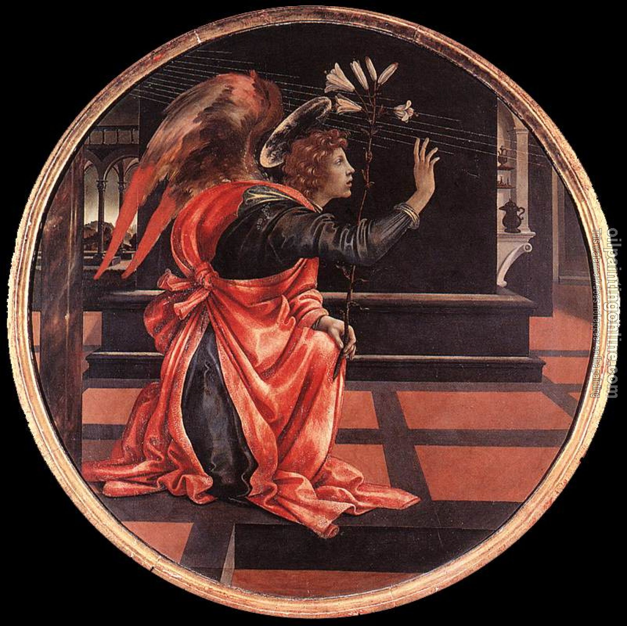 Lippi, Filippino - Gabriel from the Annunciation